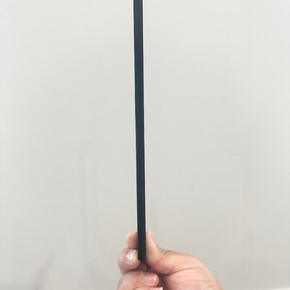 17 -    8¼"   Black contemporary cabinet or drawer handles and screws - Picture 2 of 3